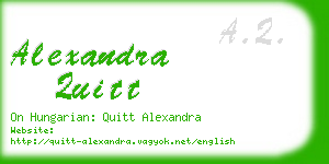 alexandra quitt business card